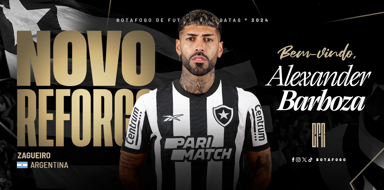 Botafogo anuncia Argentino Barboza para 2024