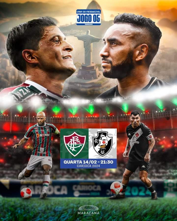 Fluminense x Vasco hoje às 21:00 horas no Maracanã