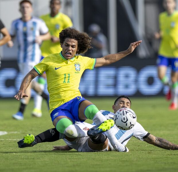 Seleção Brasileira pré-olímpica perde de 1 a 0 para Argentina e está fora dos jogos de Paris