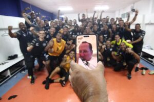 Botafogo comemora classificação para Libertadores