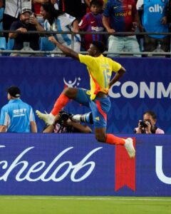 Lerma celebra gol que leva a Colômbia para final da Copa América 2024