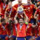 Espanhóis comemoram o tetracampeonato da Euro