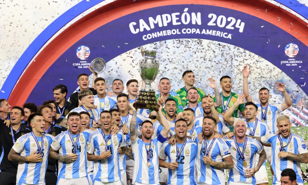 Argentina, bicampeã da Copa América em cima da Colômbia