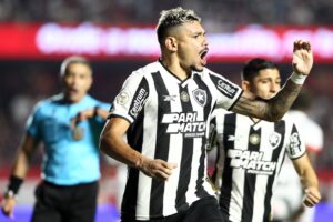 Tiquinho, do Botafogo, líder do Campeonato. Melhor dos times do Rio.