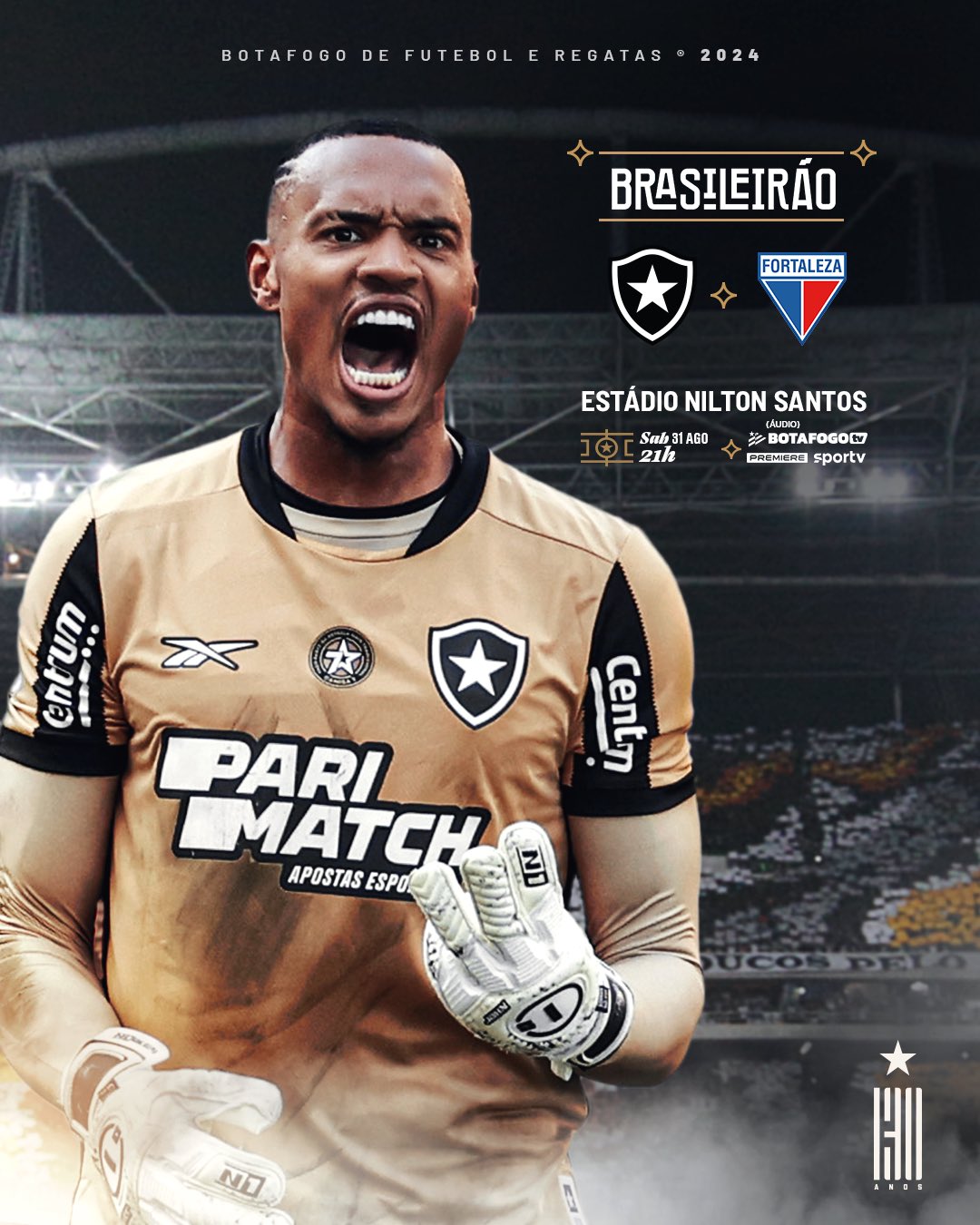 Botafogo x Fortaleza valendo a ponta do Brasileirão 