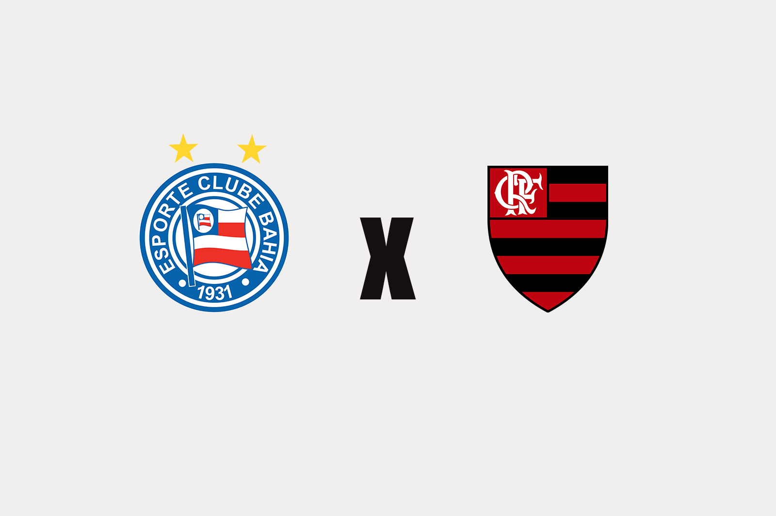 Bahia x Flamengo pela Copa do Brasil.