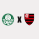 Palmeiras x Flamengo pela Copa do Brasil.