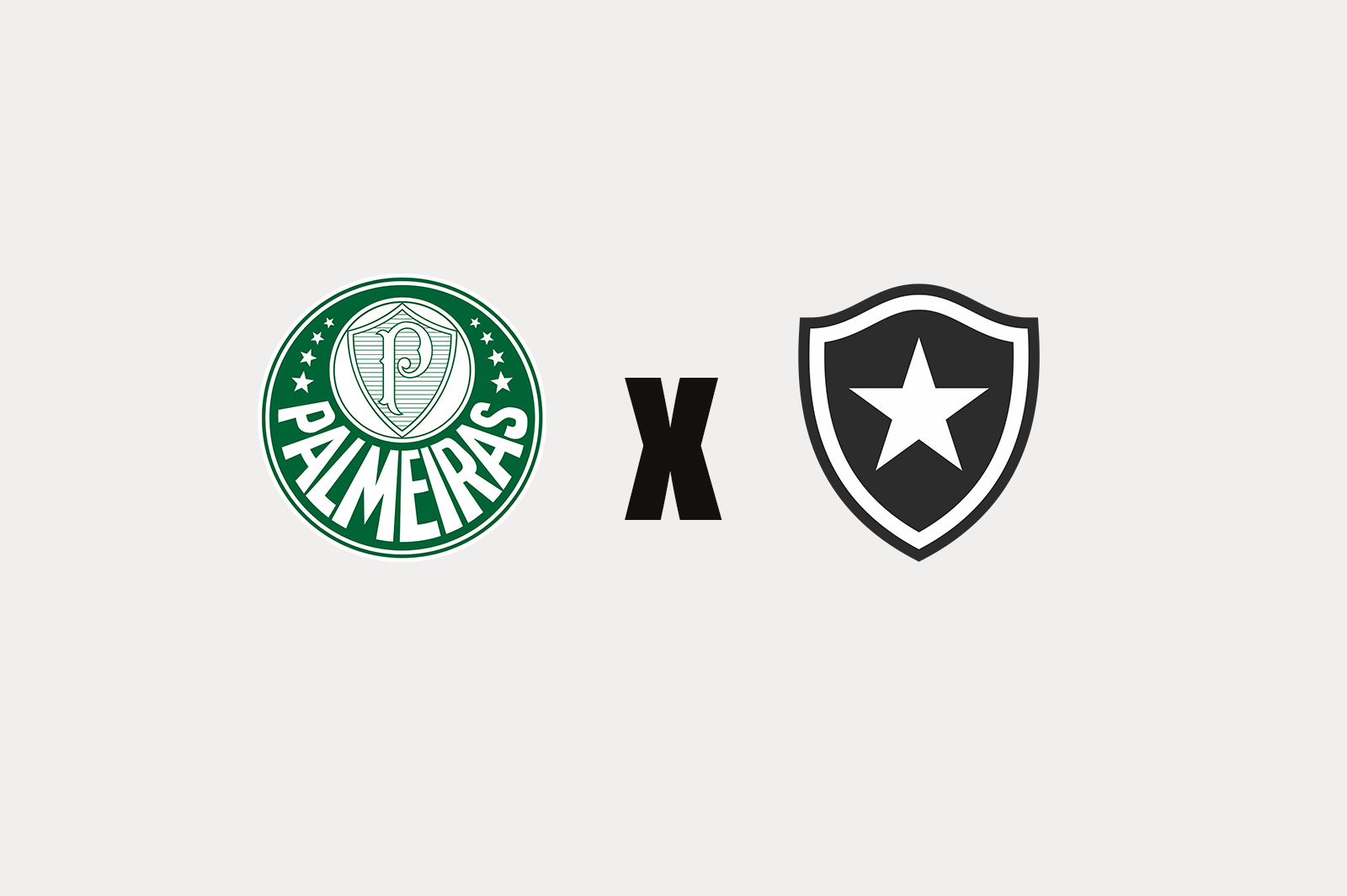 Palmeiras x Botafogo pela Libertadores.