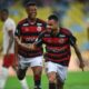 Michael vibra com seu gol marcado na reestreia pelo Flamengo.