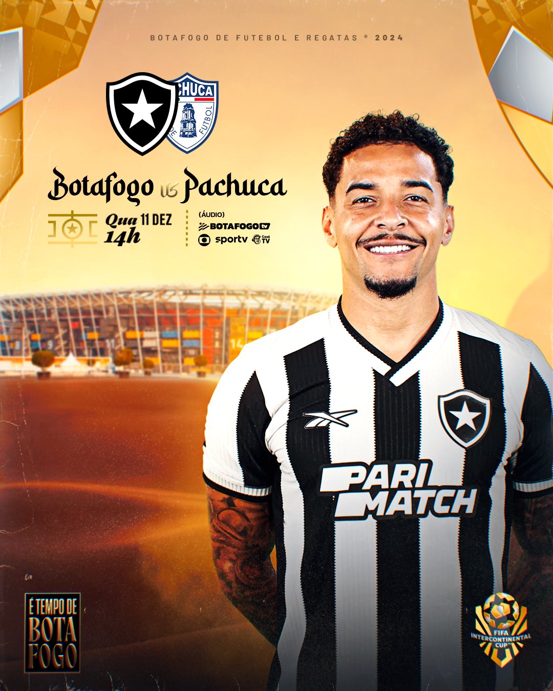 Botafogo x Pachuca no estádio 974 busca as Américas 