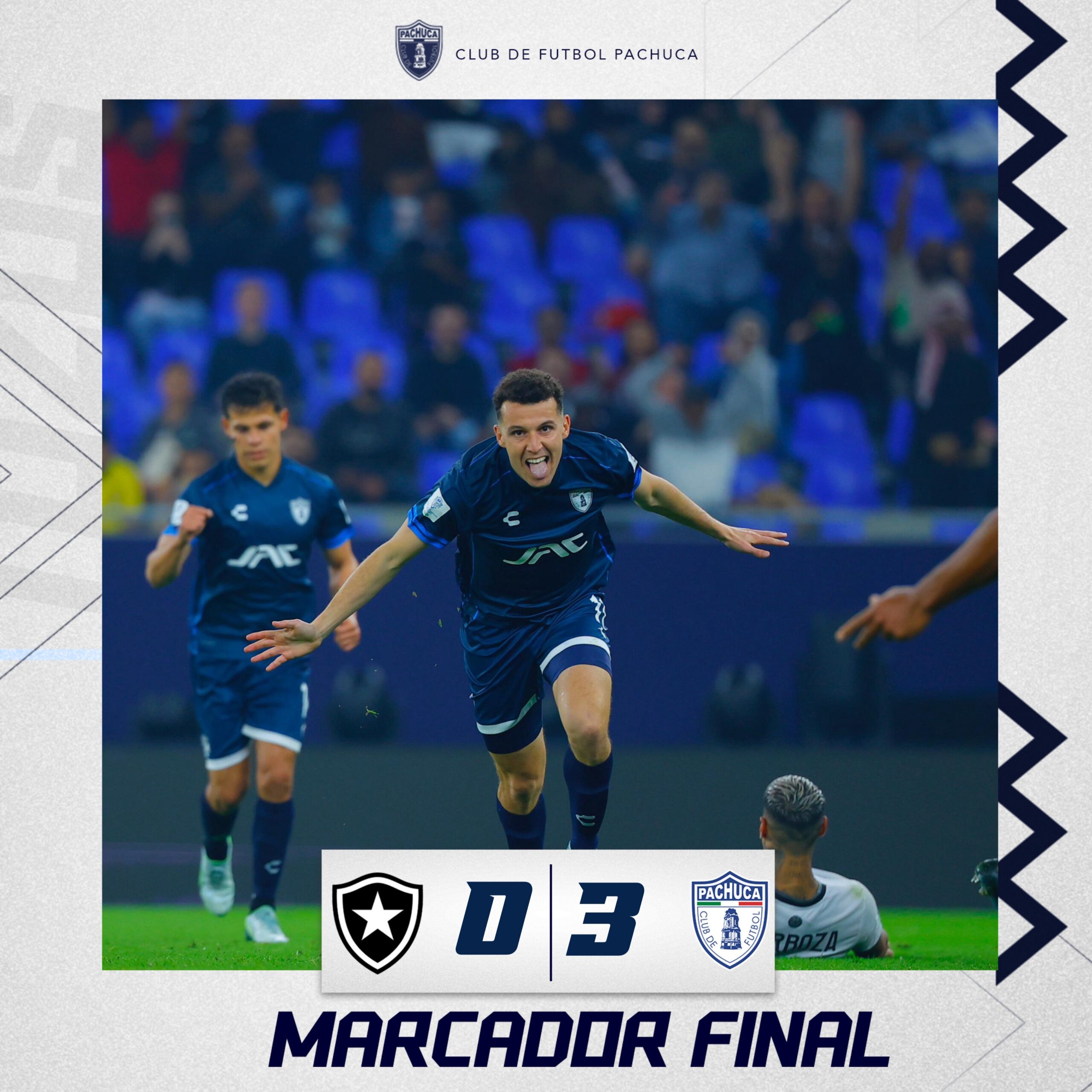 Botafogo perde de 3 a 0 para o Pachuca e dá adeus ao sonho de conquistar o Mundo 